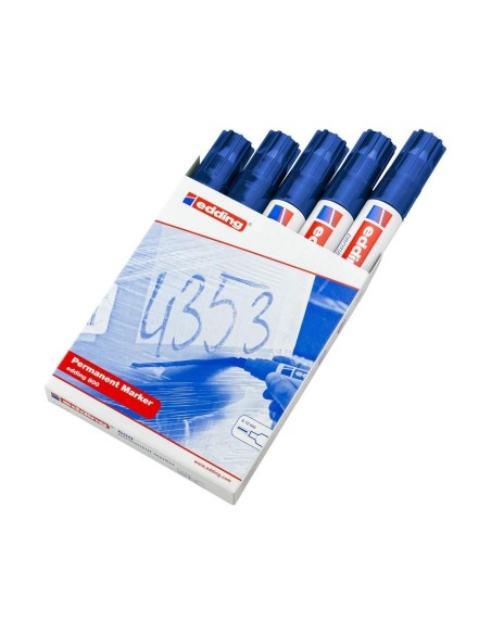ROTULADOR EDDING MARCADOR PERM.800 AZUL PUNTA BISELADA 12 MM
