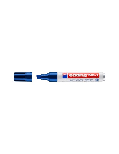 ROTULADOR EDDING MARCADOR PERM.1 AZUL PUNTA BISELADA 5 MM