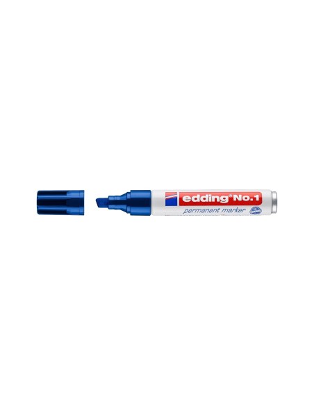 ROTULADOR EDDING MARCADOR PERM.1 AZUL PUNTA BISELADA 5 MM