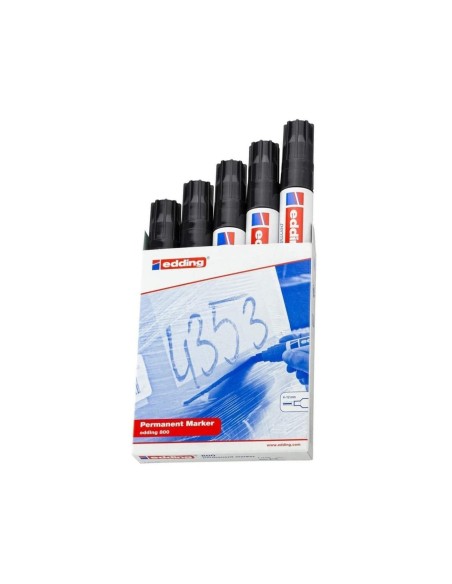 ROTULADOR EDDING MARCADOR PERM.800 NEGRO PUNTA BISELADA 12 MM