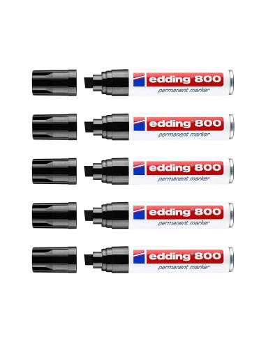 ROTULADOR EDDING MARCADOR PERM.800 NEGRO PUNTA BISELADA 12 MM