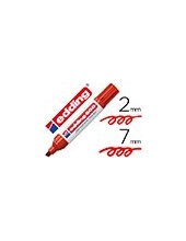 ROTULADOR EDDING MARCADOR PERM.500 ROJO PUNTA BISELADA 7 MM 2