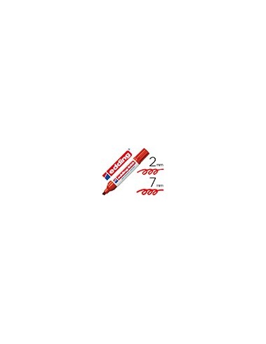 ROTULADOR EDDING MARCADOR PERM.500 ROJO PUNTA BISELADA 7 MM
