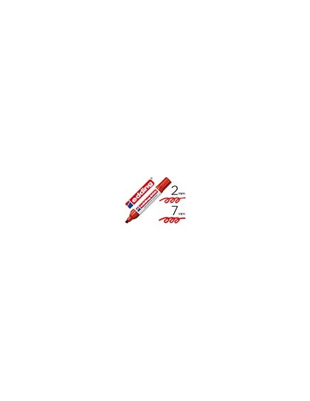 ROTULADOR EDDING MARCADOR PERM.500 ROJO PUNTA BISELADA 7 MM