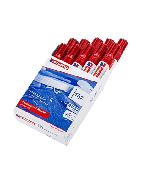 ROTULADOR EDDING MARCADOR PERM.500 ROJO PUNTA BISELADA 7 MM