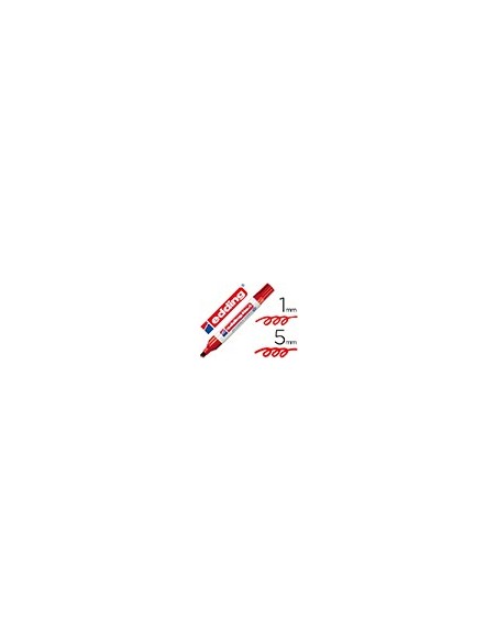 ROTULADOR EDDING MARCADOR PERM.1 ROJO PUNTA BISELADA 5 MM