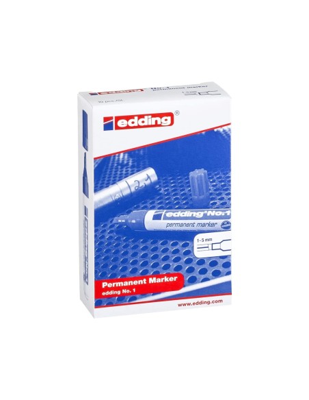 ROTULADOR EDDING MARCADOR PERM.1 ROJO PUNTA BISELADA 5 MM