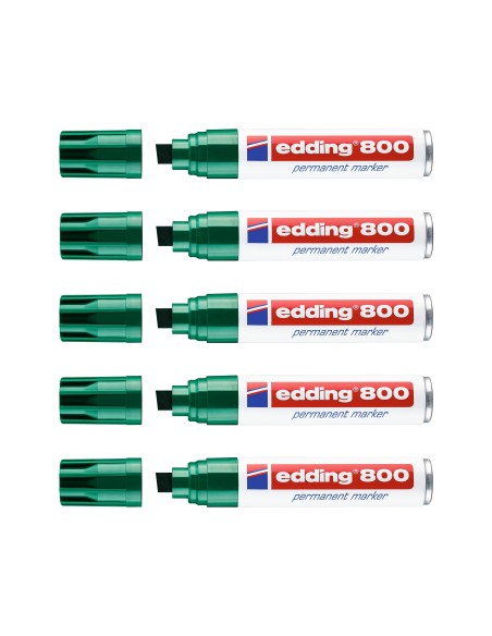 ROTULADOR EDDING MARCADOR PERM.800 VER PUNTA BISELADA 12 MM