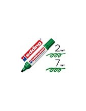 ROTULADOR EDDING MARCADOR PERM.500 VER PUNTA BISELADA 7 MM 2