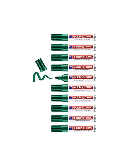 ROTULADOR EDDING MARCADOR PERM.500 VER PUNTA BISELADA 7 MM