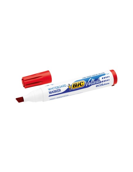 ROTULADOR BIC VELLEDA PIZARRA ROJO PUNTA BISELADA 5.9 MM