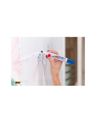 ROTULADOR BIC VELLEDA PIZARRA ROJO PUNTA BISELADA 5.9 MM