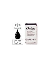 TINTA ESTILOGRAFICA PARKER NEGRA CAJA 5 CARTUCHOS 2