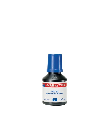 TINTA ROTULADOR EDDING T-25 AZUL FRASCO 30 ML