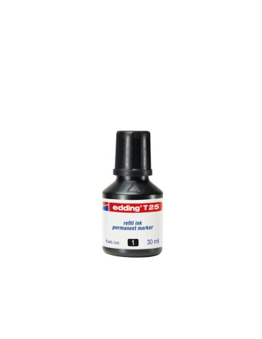 TINTA ROTULADOR EDDING T-25 NEGRO FRASCO 30 ML