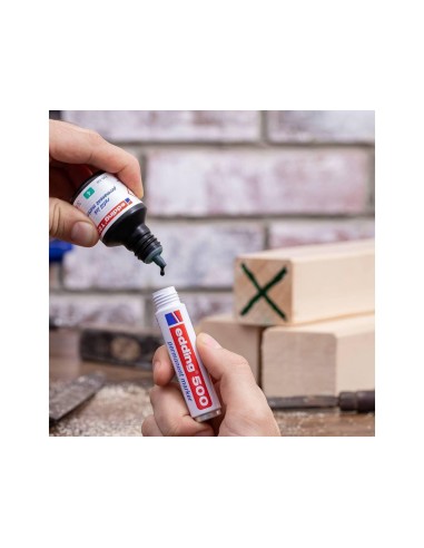 TINTA ROTULADOR EDDING T-25 NEGRO FRASCO 30 ML