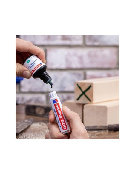 TINTA ROTULADOR EDDING T-25 NEGRO FRASCO 30 ML