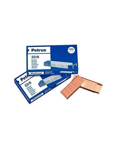 GRAPAS PETRUS Nº 22/6 COBREADAS CAJA 1000