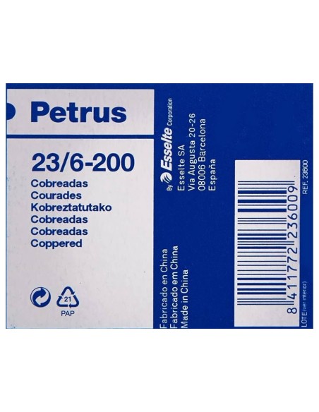 GRAPAS PETRUS LILIPUT Nº 23/6  COBREADAS CAJA 1000