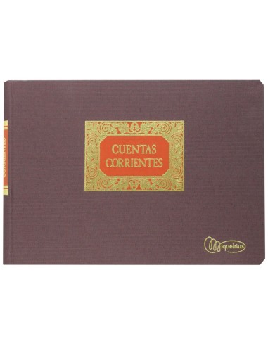 LIBRO MIQUELRIUS 4º APAISADO 100 H.CUENTAS CORRIENTES DEBE HABER Y SA