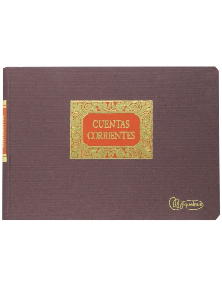 LIBRO MIQUELRIUS 4º APAISADO 100 H.CUENTAS CORRIENTES DEBE HABER Y SA