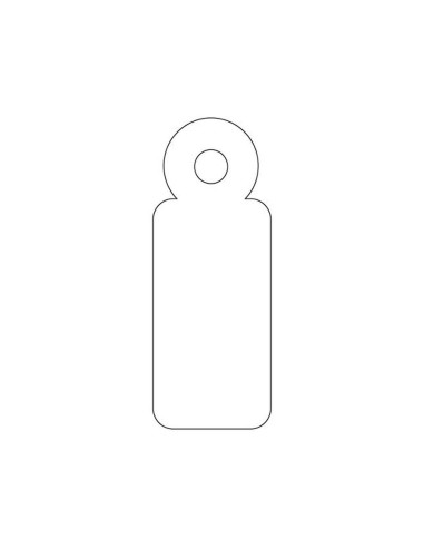 ETIQUETAS COLGANTES APLI 385 11X29MM 1000UD.