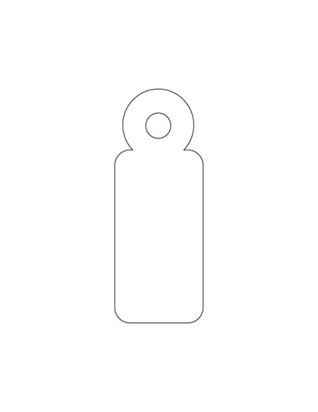 ETIQUETAS COLGANTES APLI 385 11X29MM 1000UD.