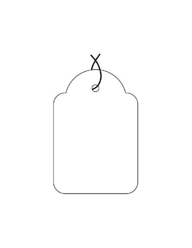 ETIQUETAS COLGANTES APLI 387 13X20MM 1000UD.