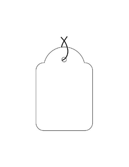 ETIQUETAS COLGANTES APLI 388 15X24MM 1000UD.