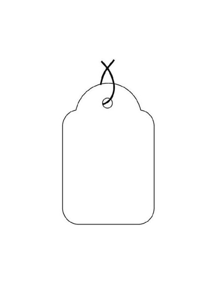 ETIQUETAS COLGANTES APLI 391 28X43MM 500UD.
