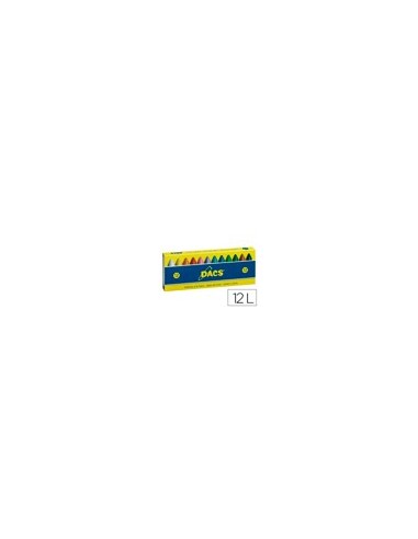 LAPICES CERA DACS CAJA 12 COL.