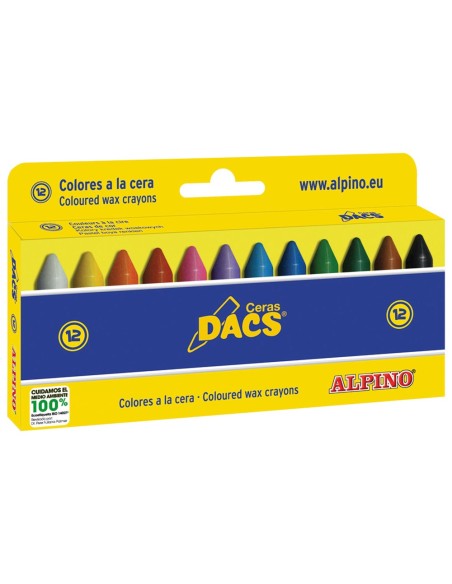 LAPICES CERA DACS CAJA 12 COL.