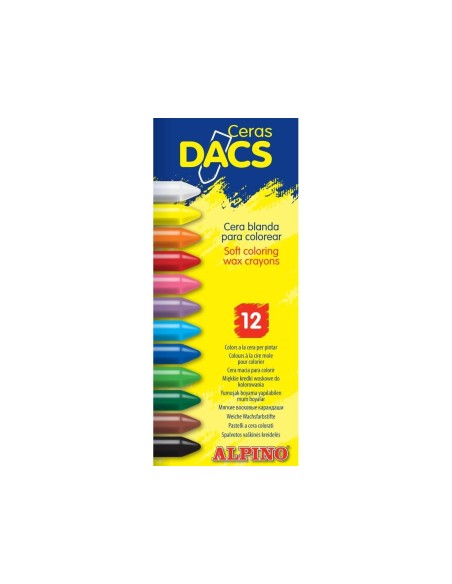 LAPICES CERA DACS CAJA 12 COL.