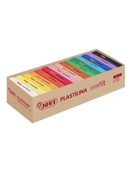 PLASTILINA JOVI 72 SURTIDA TAMAÑO GRAN CAJA 15 UDS.
