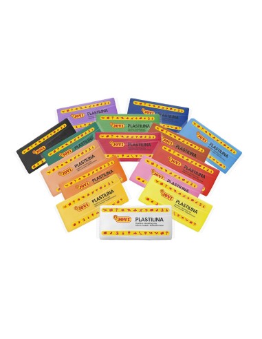 PLASTILINA JOVI 71 SURTIDA TAMAÑO MEDIANO CAJA 15 UDS.