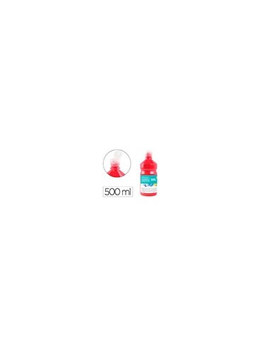 TEMPERA ESCOLAR LIDERPAPEL 500 ML ROJO ESCARLATA