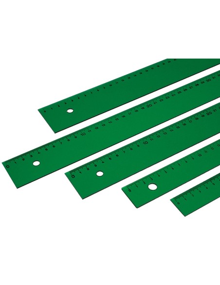 REGLA FABER 100 CM PLASTICO VERDE
