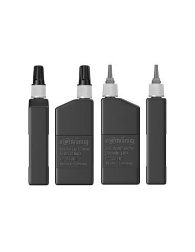 TINTA CHINA ROTRING NEGRA FRASCO 23 CC