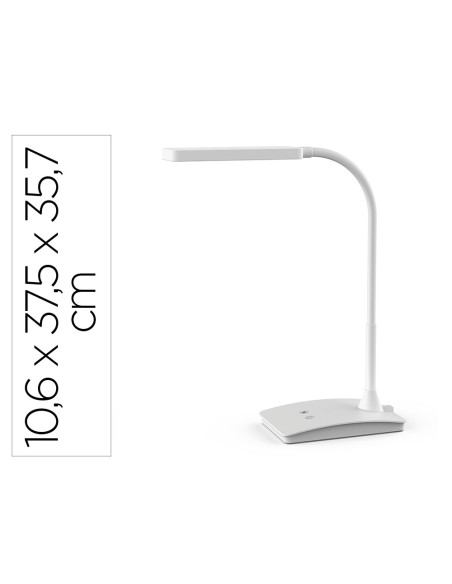 LAMPARA ESCRITORIO MAUL LED PEARLY 3 NIV. INTENSIDAD BL.106X375X357MM