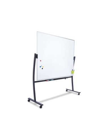 PIZARRA BLANCA VITRIFICADA MAGNETICA VOLTEABLE DOBLE CARA 90X120CM