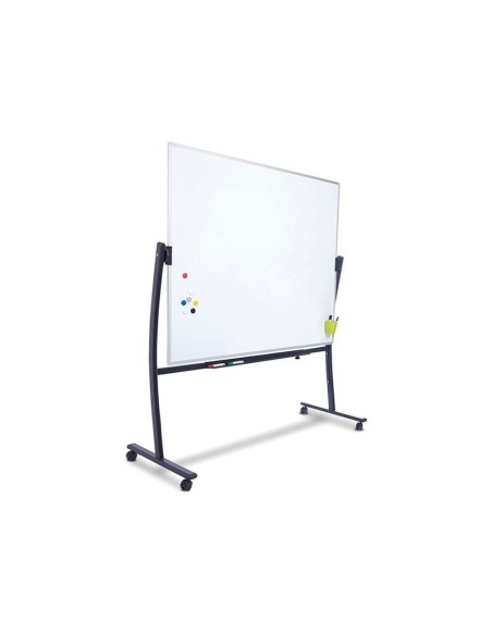 PIZARRA BLANCA VITRIFICADA MAGNETICA VOLTEABLE DOBLE CARA 90X120CM