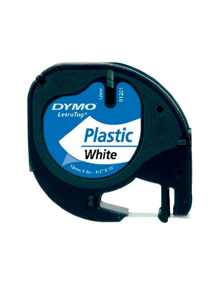CINTA DYMO 91201 12MMX4MT NG./BL.PERLA D1