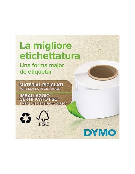 ETIQUETA ADH. DYMO 99012 89X36MM 260UD. IMP400 PAPEL
