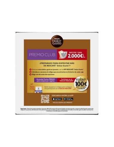 CAFE DOLCE GUSTO CAFE CON LECHE MONODOSIS CAJA DE 16 UNIDADES