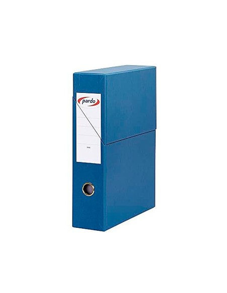 ARCH.TAPA PARDO CARTON FORRADO OLLAO L.DIN A4 80MM AZ 335X250X80MM