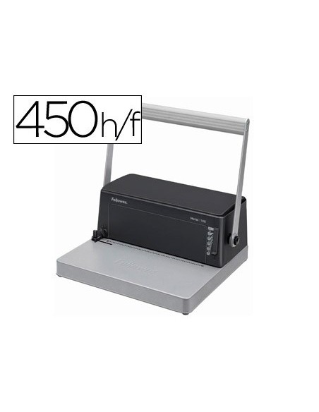 ENCUADERNADORA ESPIRAL FELLOWES ESP-100 5:1 PERFORA 20 H.C/ALICATES