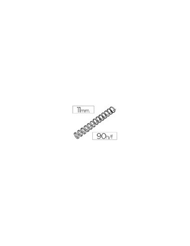 ESPIRAL WIRE 3:1 11 MM N.7 NEGRO CAP.90 H.CAJA 100 UDS.