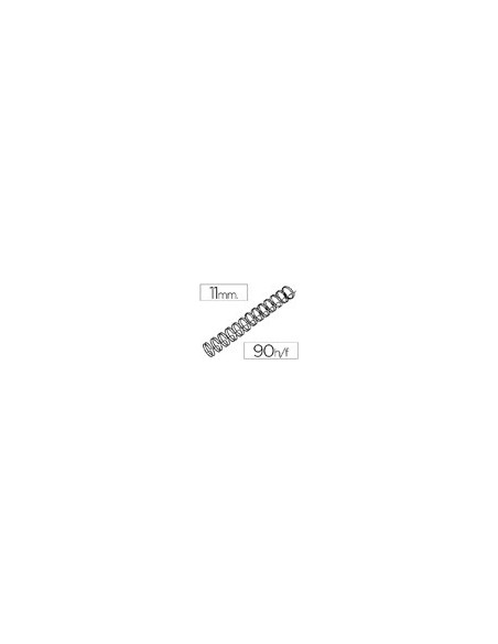 ESPIRAL WIRE 3:1 11 MM N.7 NEGRO CAP.90 H.CAJA 100 UDS.