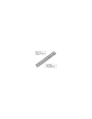 ESPIRAL WIRE 3:1 12,7 MM N.8 NEGRO CAP.105 H.CAJA 100 UDS.