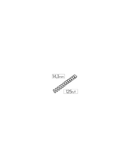 ESPIRAL WIRE 3:1 14,3 MM N.9 NEGRO CAP.125 H.CAJA 100 UDS.
